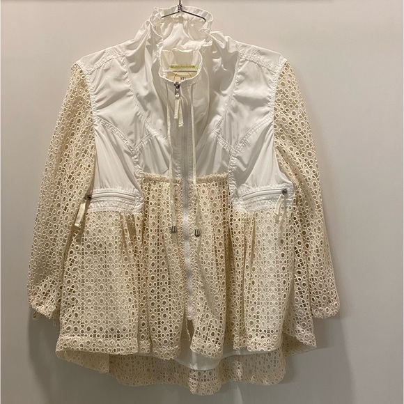 Anthropologie Hei-Hei Eyelet Windbreaker Swing Jacket - Picture 2 of 9